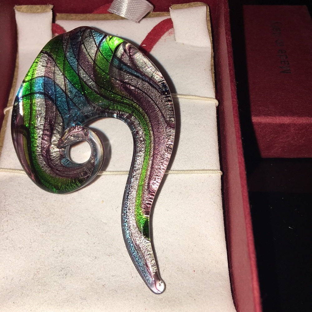 Italian Dichroic glass pendant